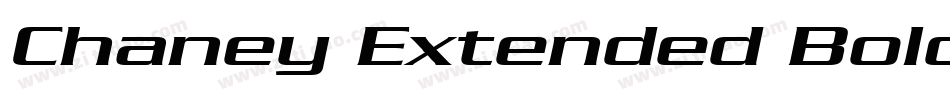 Chaney Extended BoldItalic字体转换